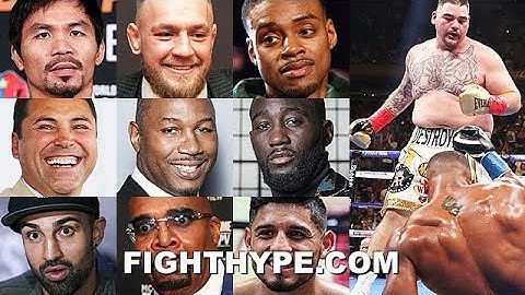 PACQUIAO, MCGREGOR, LENNOX LEWIS, SPENCE & MORE REACT TO ANDY RUIZ KNOCKING OUT ANTHONY JOSHUA