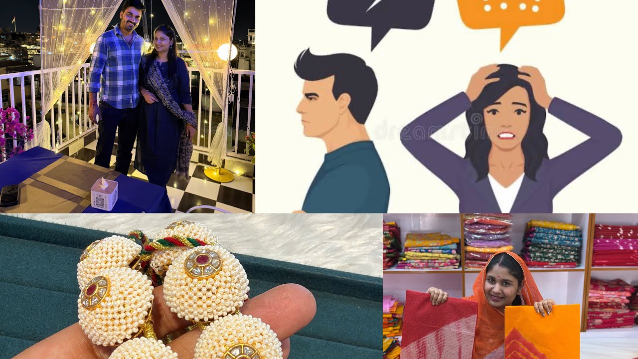 Aaj ka vlog ❤️patidev se ho rki h ldai 🥺shop pr aaya new jewellery collection ❤️