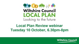 Local Plan webinar, 10 October 2023