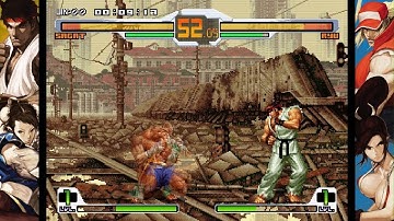 SNK VS. CAPCOM SVC CHAOS Sagat vs Ryu