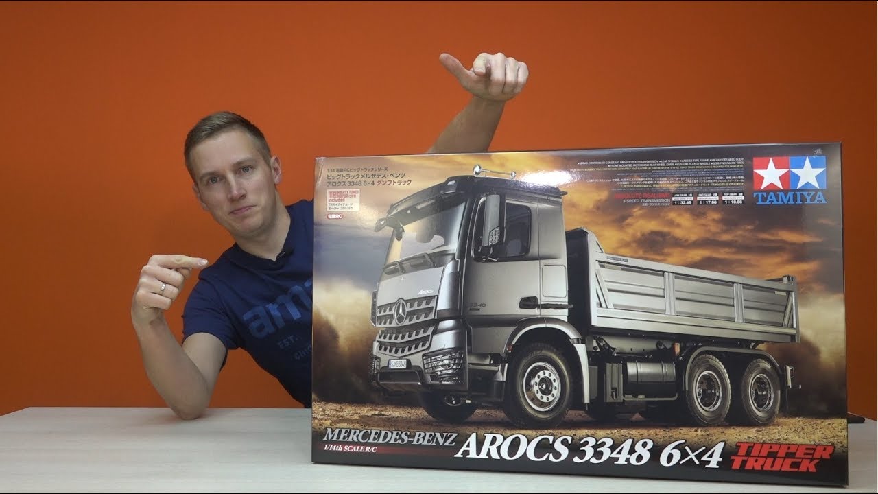 ГРУЗОВИК НА РАДИОУПРАВЛЕНИИ ... Mercedes-Benz Arocs 3348 6x4... Часть 1