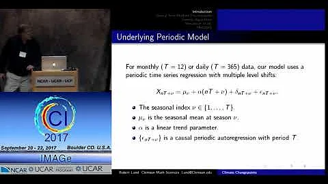 Robert Lund - Climate Data Homogenization: Informatics and the Changepoint Problem