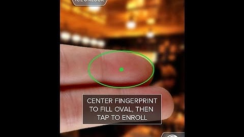 HOW TO USE SMARTPHONE CAMERA AS A FINGERPRINT SCANNER