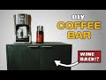 DIY Coffee Bar and Liquor Cabinet | Easy Beginner Woodworking