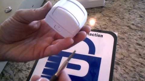 Procom Security changes motion sensor battery