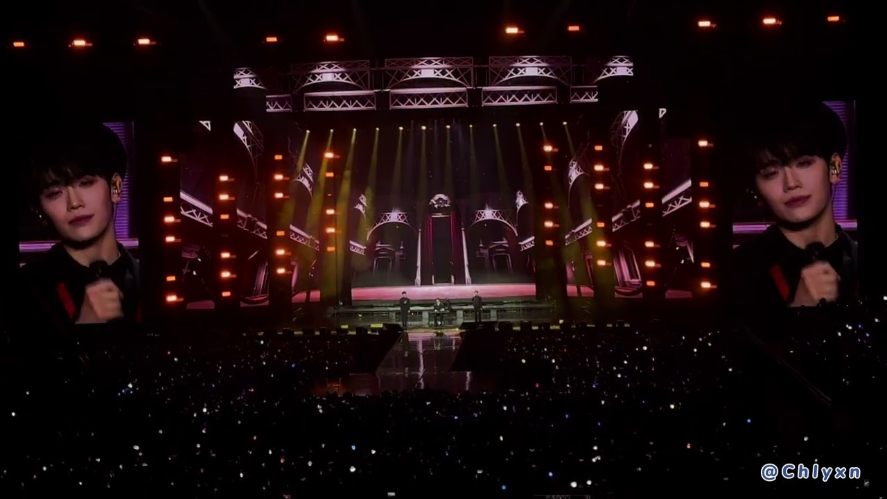 Zhang Hao Violin, ZB1 Taerae & RIIZE Sohee singing “Rewrite The Stars” at Music Bank in Antwerp 2024