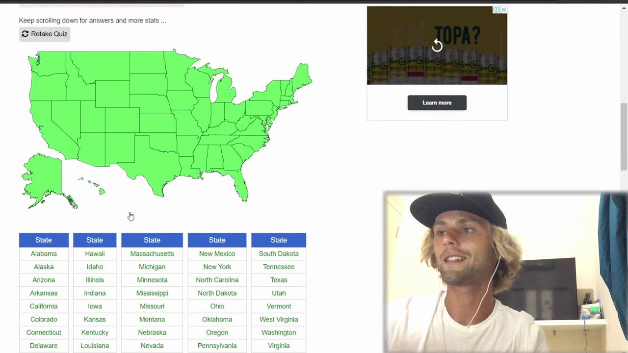 I Tried Naming Every US State and Their Capitals - Jetpunk - YouTube