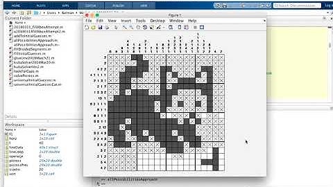 Matlab brute-force Nonogram solver