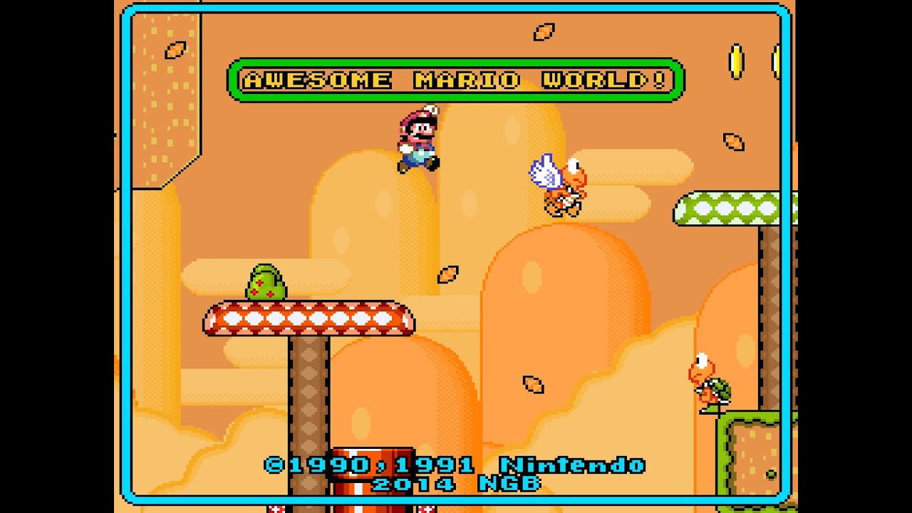 Awesome Mario World [SMW-Hack] - Part 1 - Flappy Bird! - YouTube