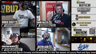 Morning Mayhem with David Bazzel and Roger Scott is LIVE from The Oaklawn Hot Springs Studio!