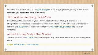 How To Retrieve Nsview In A Swiftui 2 App