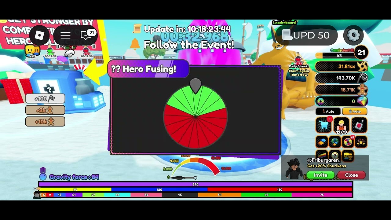 RISK 70 EXCLUSIVE FOR KURAMA😱ANIME RACING CLIKER