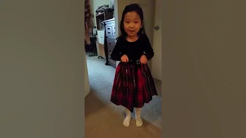 Joelle @4 yrs old.  Jingle Bell Rock