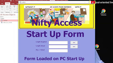 MS Access Form Loads on PC Startup - Nifty Access