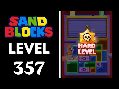【Sand Blocks: Drop Puzzle】レベル357攻略手順と平坦化配置のコツ