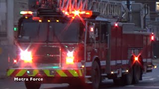 *FIRE* Chicago Fire Dept Engine 76 & Truck 35 Responding Urgently