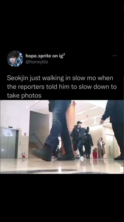 walking in slow motion 😂 bts jin
