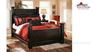 Ashley Shay Queen Poster Bed B271QRB | KEY Home