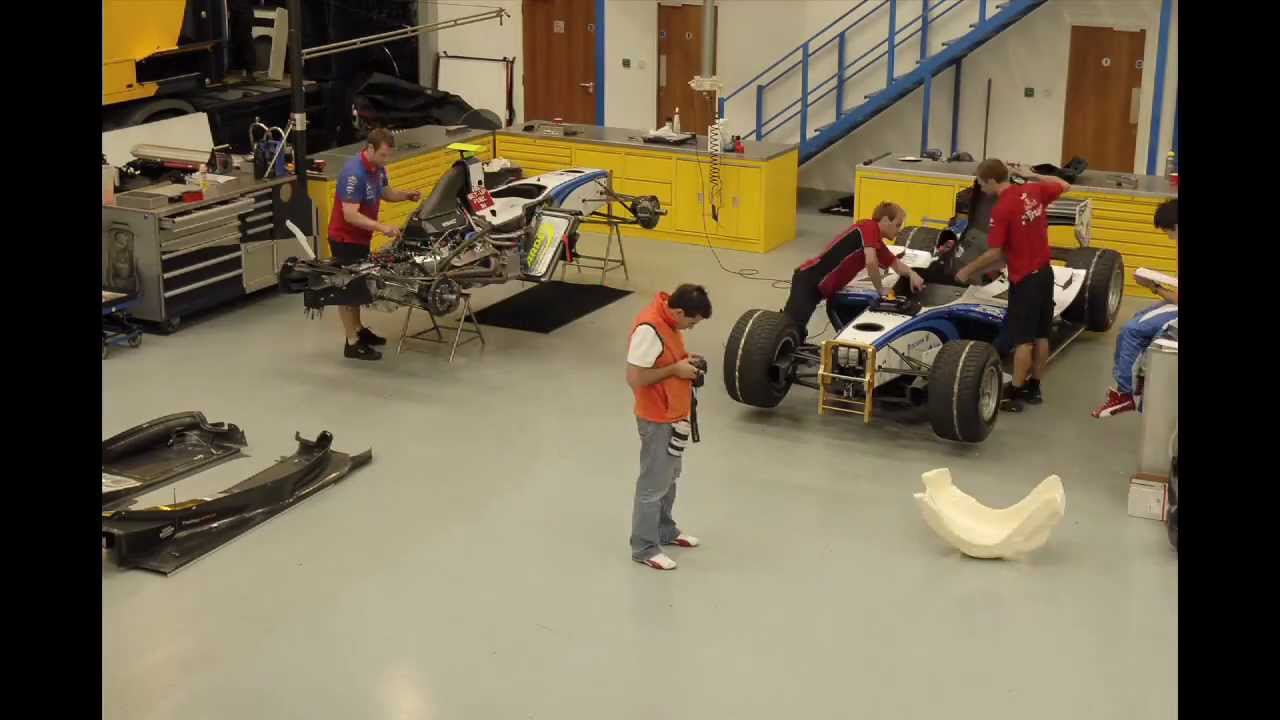 Arden Motorsport GP2 car preparation timelapse YouTube
