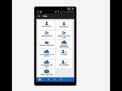 How to Import and Export contacts using CSV file in FieldWorkMobility!