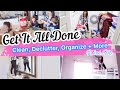 GETTING IT ALL DONE WITH ME | CLEAN, DECLUTTER AND ORGANIZE | GINGERBREAD HOUSE MAKING | FITBUSYBEE