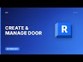 How to Create and Manage Door Types in Revit | Archgyan