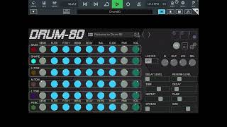 GSi Drum-80 - Demo with Cubasis 3 on iPad screenshot 4