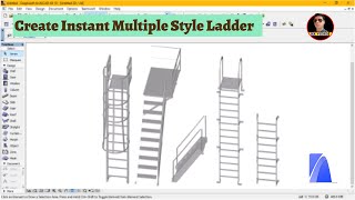 | Archicad Tutorial | - | How to Create Instant Multiple Style Ladder |  3D Tutorial |