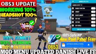 OB53 HACK ✅ Free Fire Headshot Hack Free Fire Mod Menu APK Autokill + Fly Hack FF Panel Hack 2026 ❤️ screenshot 2
