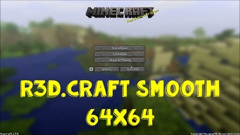 Texture Pack Review - R3D.CRAFT Smooth (60fps)