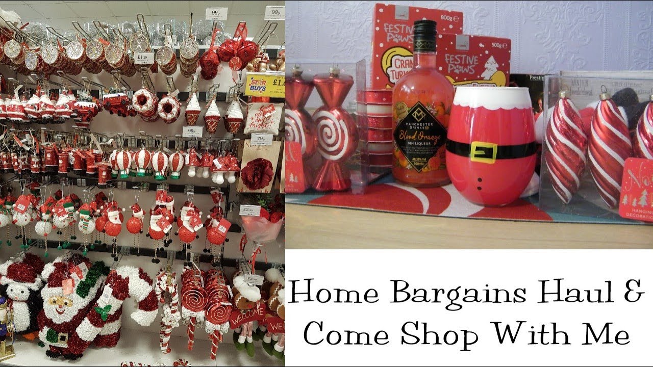 Christmas Home Bargains Haul and Come Shop With Me November 2019  New