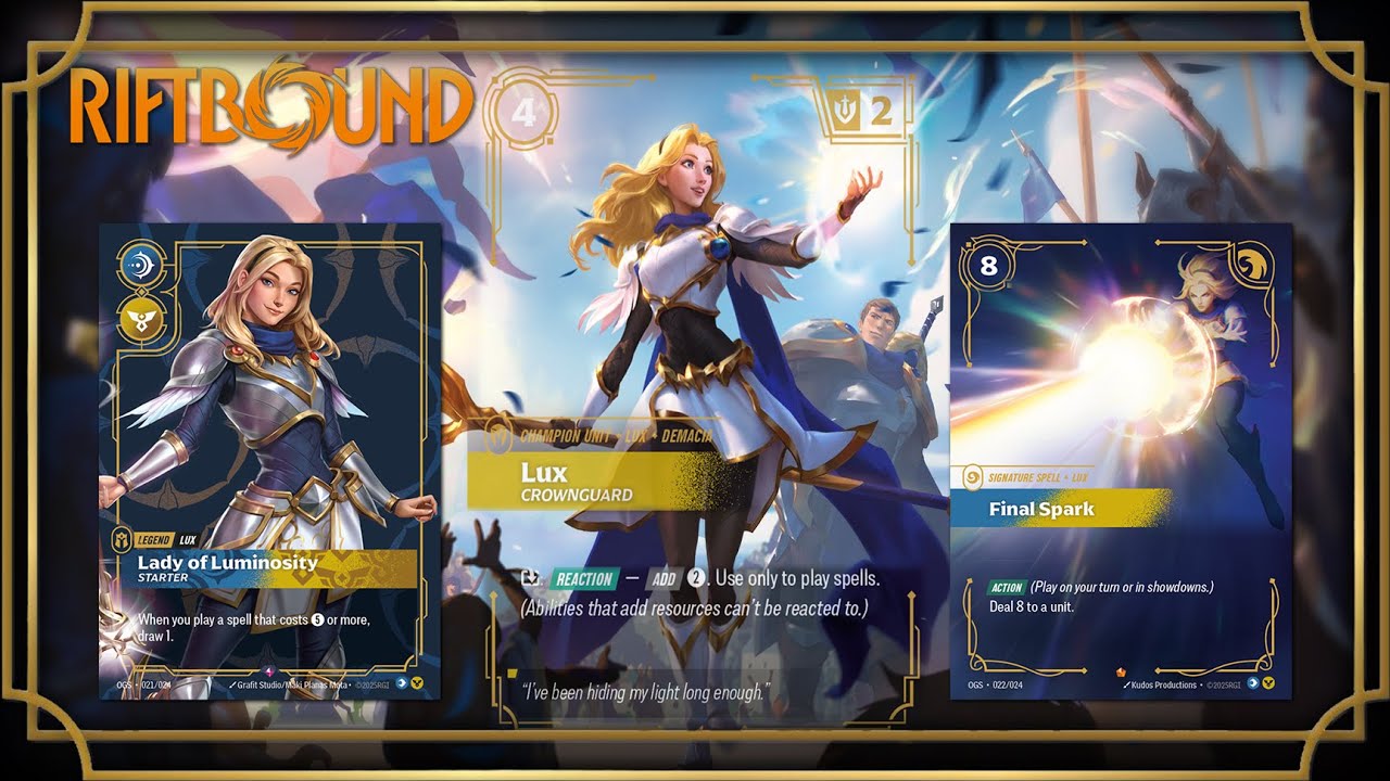 Riftbound TCG – How To Play Lux Lady of Luminosity (League of Legends ...