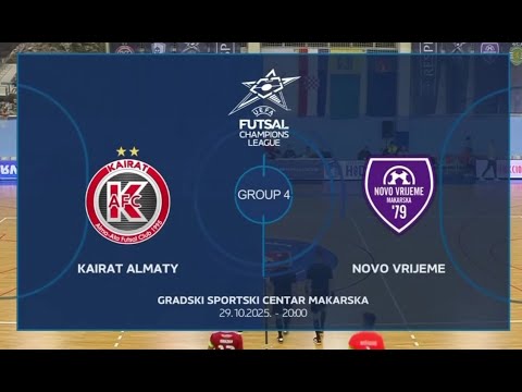 Қайрат - Ново Вриеме І Футзал І Чемпиондар Лигасы І Негізгі кезең