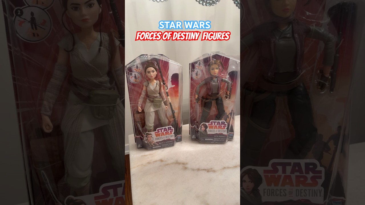 Star Wars Forces of Destiny 2016 JYN ERSO & REY Figures! 