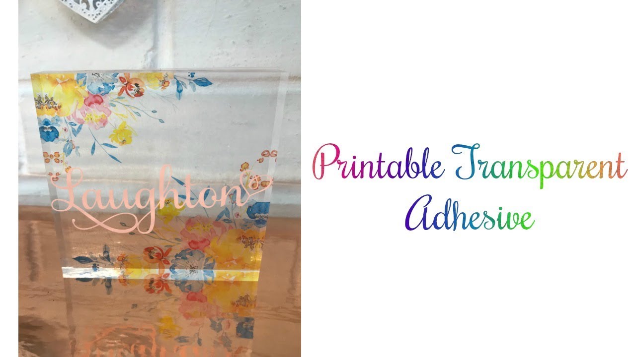 transparent printable vinyl