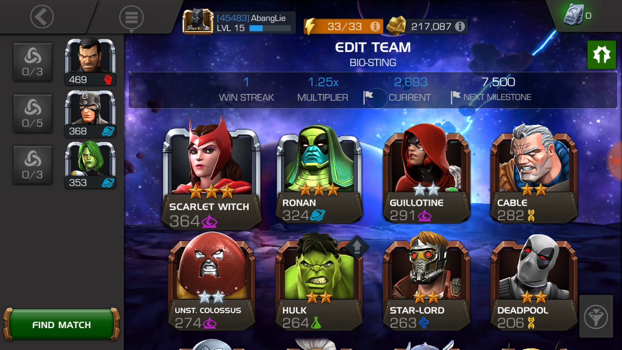 Marvel Contest of Champions Gameplay Punisher , Black Bolt , Scarlet Witch YouTube