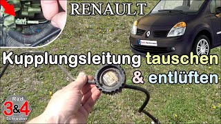 Kupplungsleitung tauschen / Kupplungsleitung hydraulische Kupplung entlüften beim Renault Modus