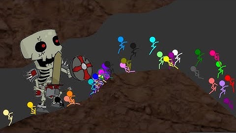Escape Skeleton Knight IN Algodoo sTICKMAN ! -   Survival Race in Algodoo - Marble Race