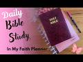 Daily Bible Study In My Faith Planner
