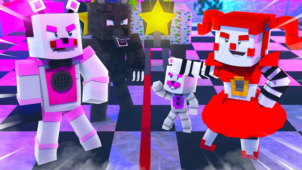 CUTTING PIZZERIA IN HALF ?! | Minecraft FNAF Roleplay fnaf sister location jogar