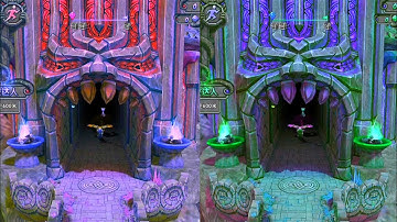 Temple Run 2 Chinese Version Sky Dome Blue 💙 Vs Green 💚