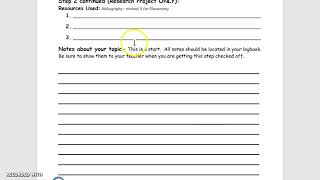 Student handbook - Step 2 - Research