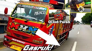 Senam Jantung!!!! Truk MHN Vull Oleng Gasruk!!!! || Lintas AlasRoban