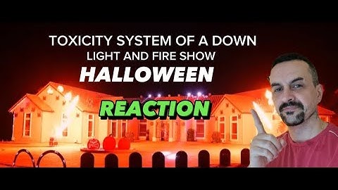 Toxicity (System of a Down) 2023 Halloween Light and Fire Show - 4K REACTION