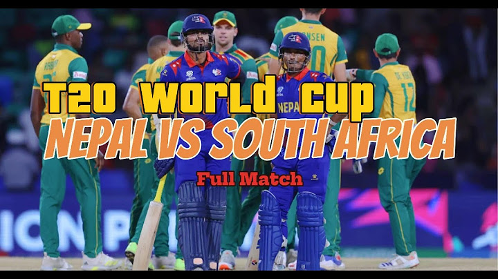 T20 Worldcup Nepal Vs South Africa Full game