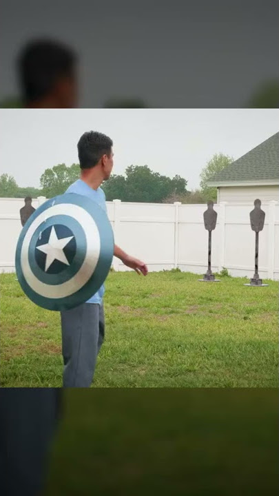 CGI Captain America Shield Throw