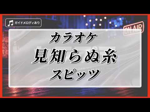 カラオケ ガイドあり『 見知らぬ糸  / スピッツ 【TBS系 金曜ドラマ「Ｔシャツが乾くまで」主題歌 】 』原曲キー