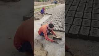 Making things show the clay where the bricks are being made #brickart  #claybrick  #clay #brick