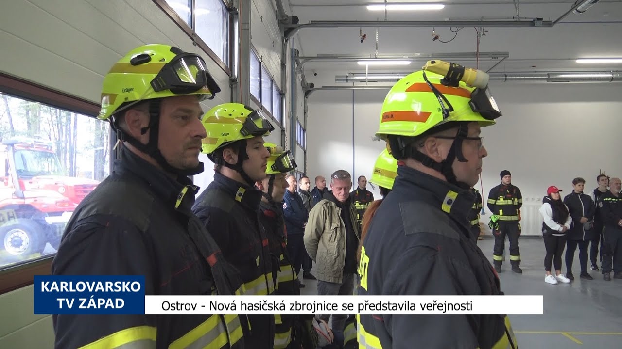 Ostrov: Nová hasičská zbrojnice se představila veřejnosti (TV Západ)