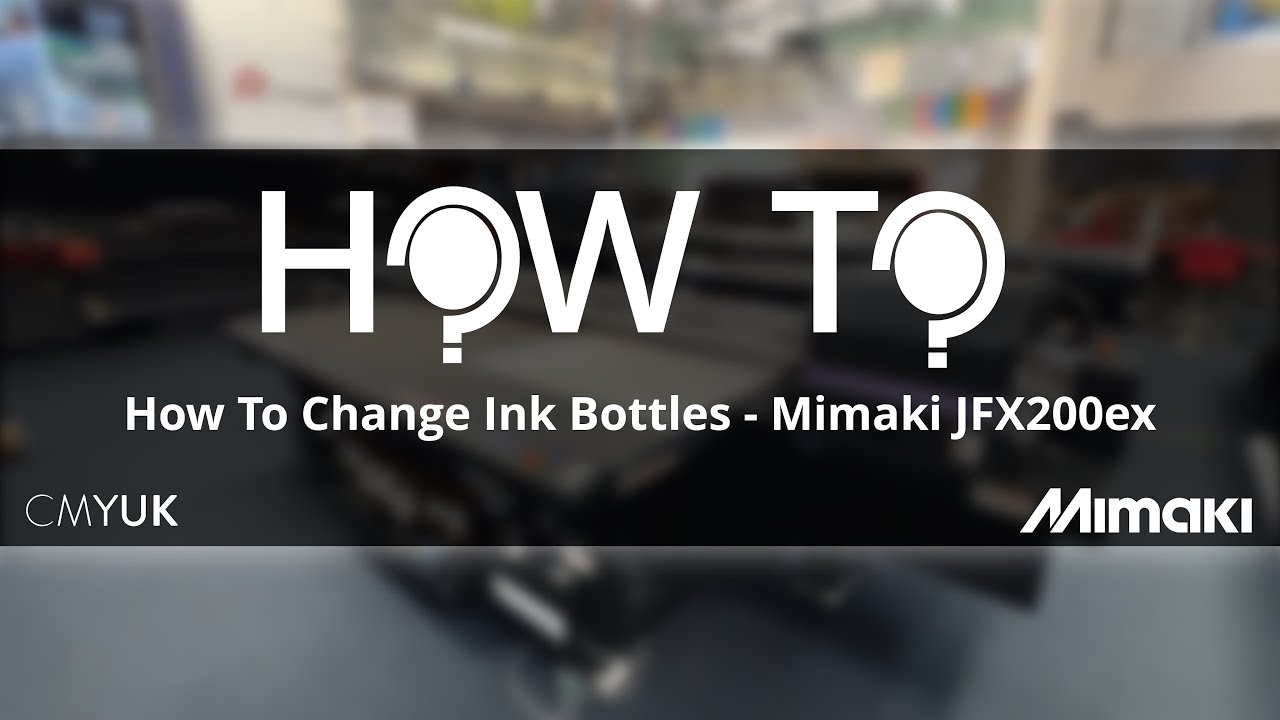 How To Change Ink Bottles - Mimaki JFX200ex Printer - YouTube